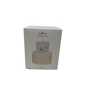 Hallmark Keepsake Ornament 2019 I Do Wedding Cake Porcelain Metal NEW